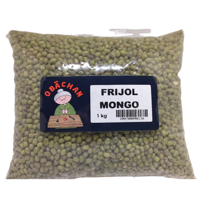 FRIJOL MONGO VERDE 1KG (REENVASADO)